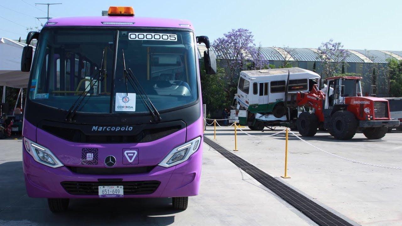 Sustituirán 6 mil microbuses con unidades modernas en CdMx