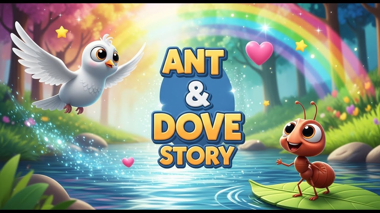 Best Moral Story for Kids ✨ எறும்பும் புறாவும் கதை | The Ant and the Dove in Tamil