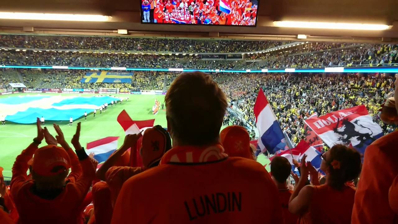 De volksliederen bij Zweden-Nederland (vanuit uitvak)