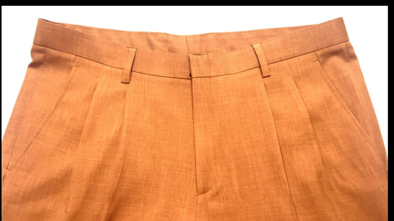 Learn to sew pants from start to finish.  // Perfectly tailored men's trousers //