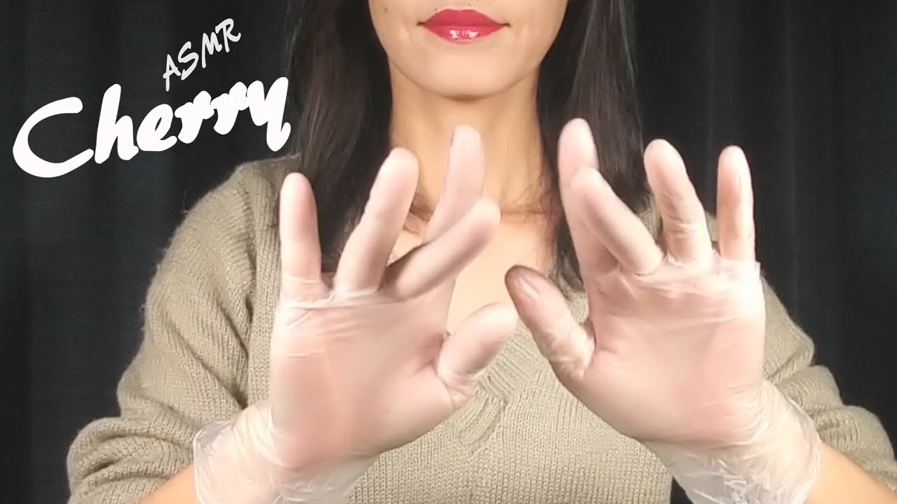 【ASMR】Vinyl Gloves Dry Hand Movements for Relaxing 긴장을 풀기위한 비닐 장갑 건조한 손 운동 / ビニール手袋の手の動きでリラックス