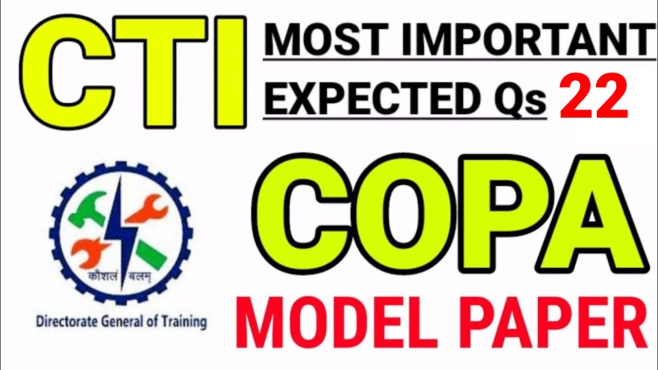 CTI COMPUTER SOFTWARE APPLICATION | CITS CSA | CTI COPA MODEL PAPER 22 PREVIOUS YEAR QUESTION PAPER
