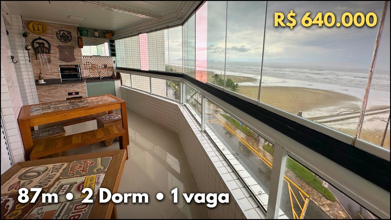 #400 VENDIDO ✅ APARTAMENTO FRENTE MAR COM 2 DORMITÓRIOS EM PRAIA GRANDE - Caiçara