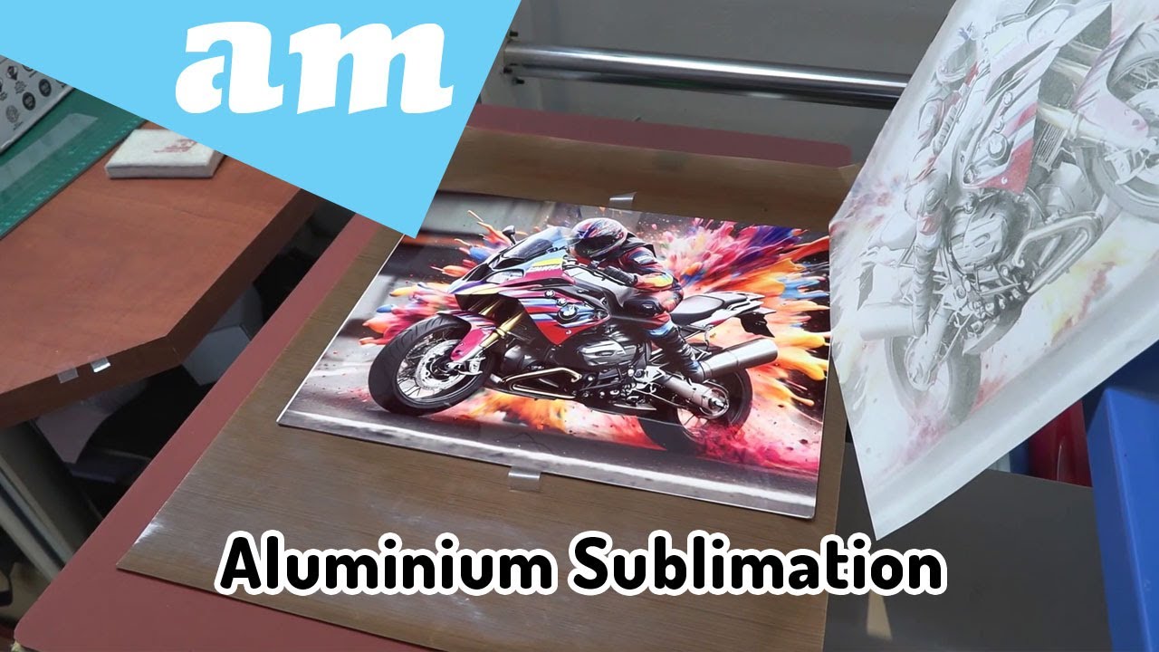 Sublimating On Coated Sublimation Aluminium with FastCOLOUR Printer and Heatware Heat Press