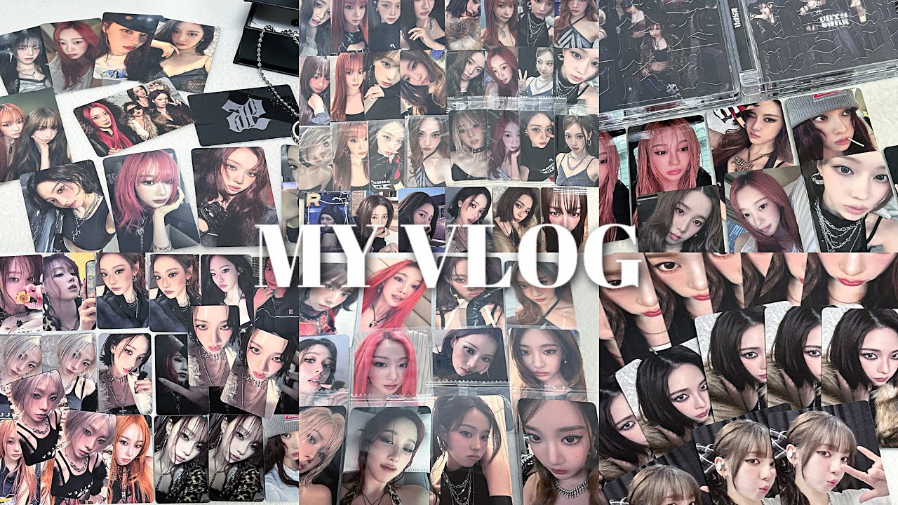 【MY VLOG】#17 Dirty Workのトレカが沢山届きました🧡| 에스파 마이로그 앨범깡 | 開封動画 アルバム開封 |