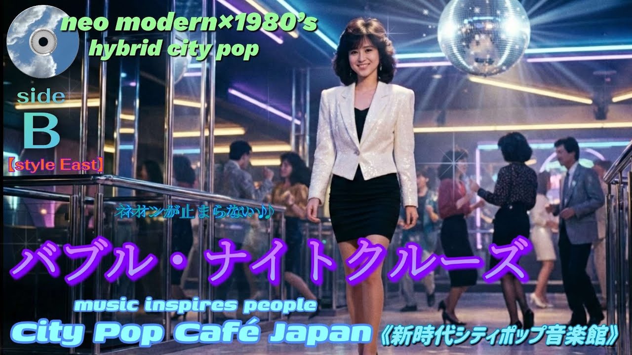 バブル・ナイトクルーズ side B【1980年代、バブル絶頂期へGo！】《neo modern × 1980’s hybrid city pop♪新時代シティポップ音楽館》