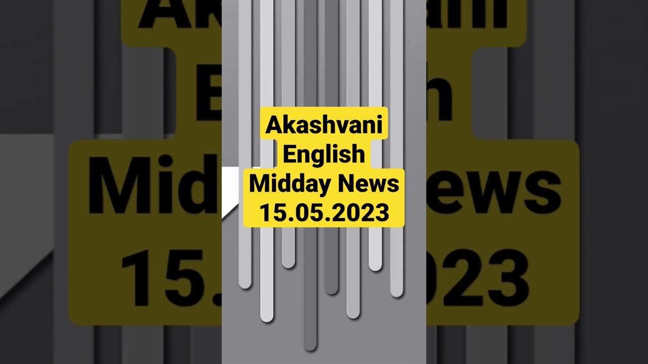 Akashvani English Midday News Headlines