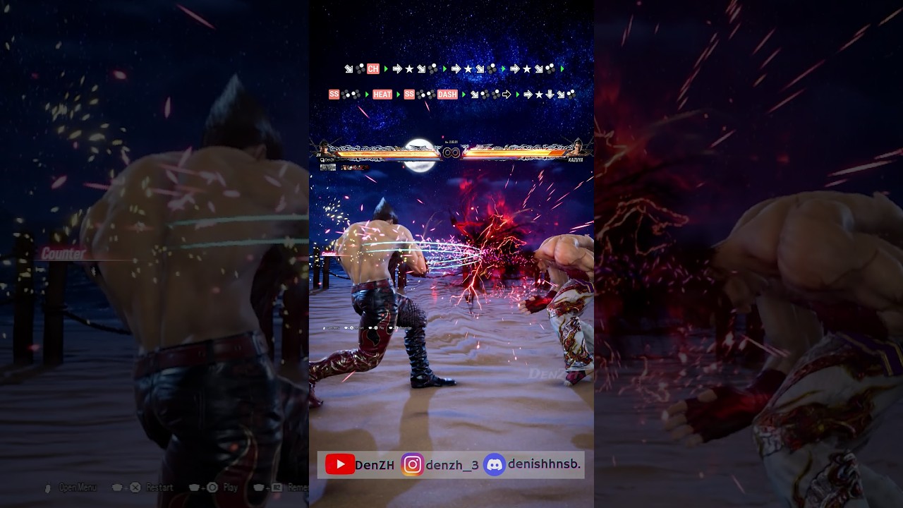 Kazuya's High Damage Combo (No Wall) | Jin Mishima #tekken #tekken8 #jinkazama #kazuya #shorts