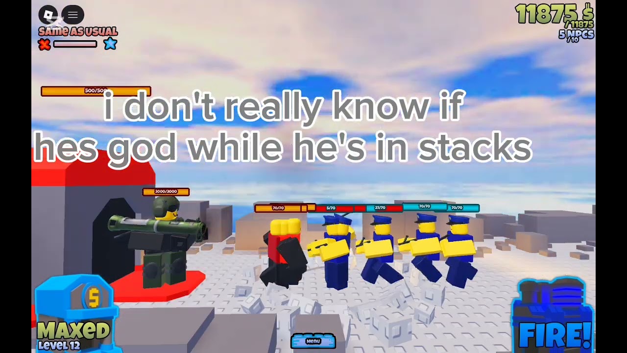The potential of officer battler(inspired by whatalameusername the goat)