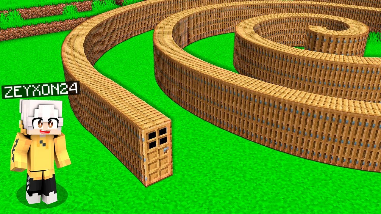 Ho CREATO la PORTA PIÙ LUNGA di MINECRAFT!
