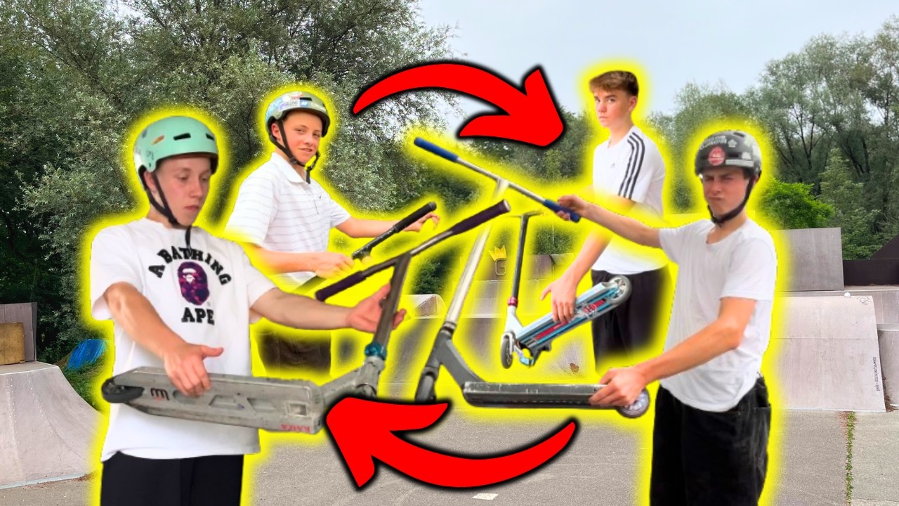Wir Tauschen Unsere Scooter zu Viert🤯! (geht schief...)