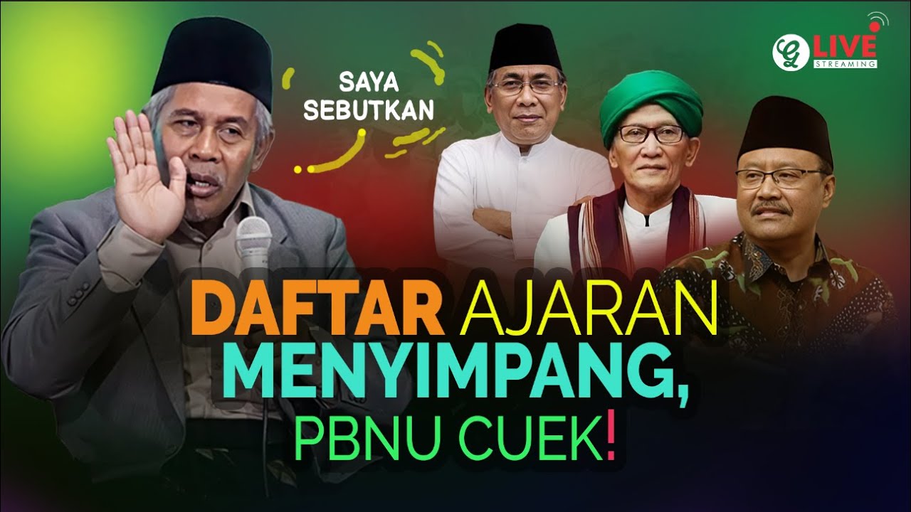 ini daftar Penyimpangan Ajaran Islam yang dibiarkan PBNU | KH. DR. Marzuki Mustamar