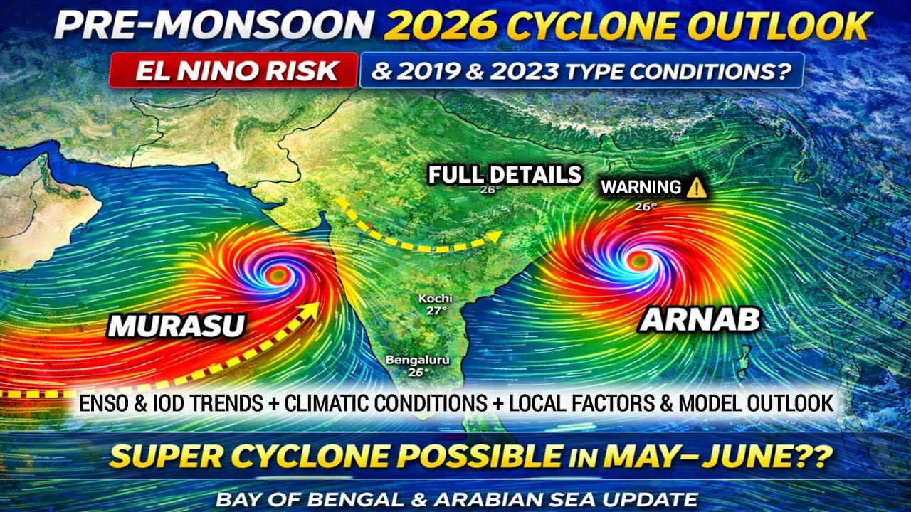 2026 Pre-Monsoon Cyclone Alert! | Cyclone Risk for India 2026 🤯 2019 & 2023 Pattern Returning??