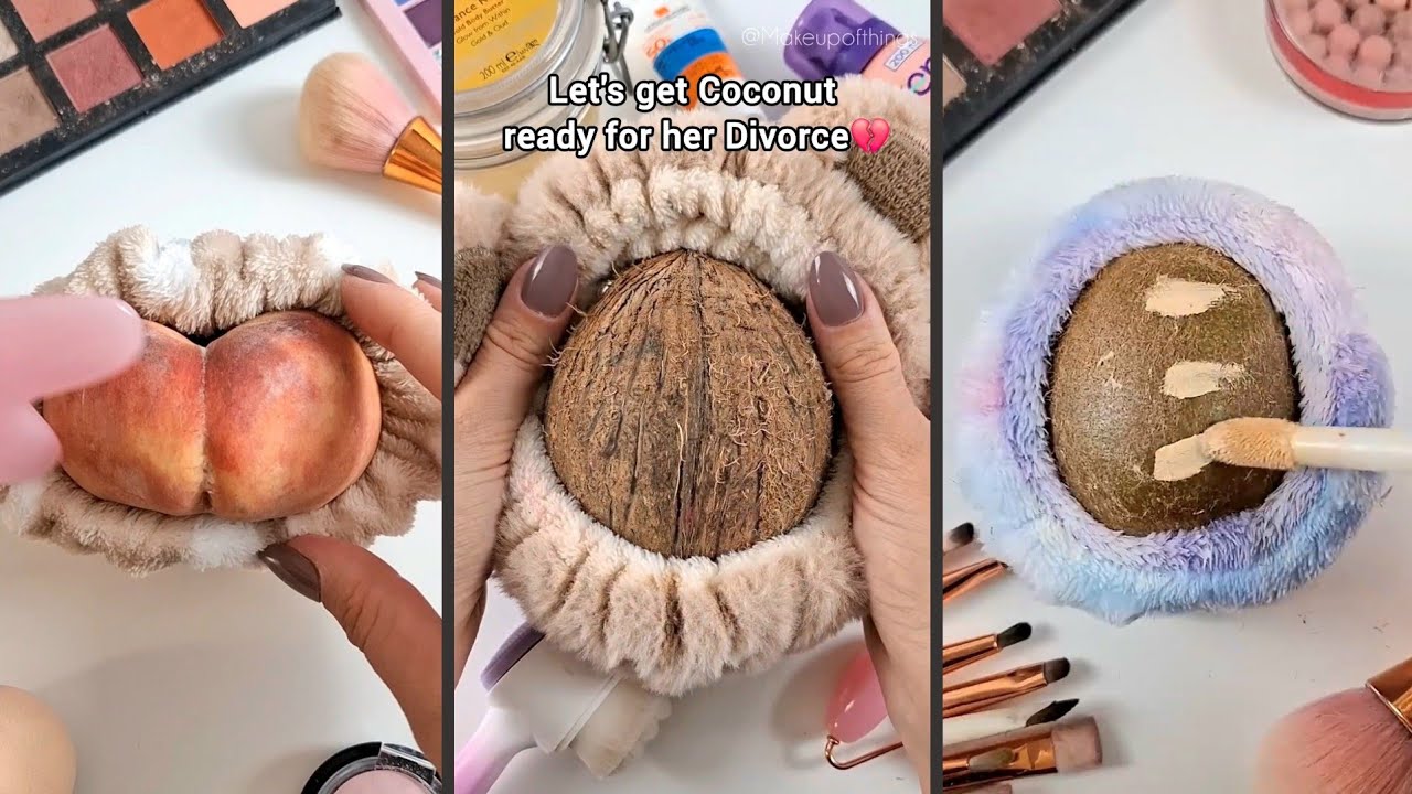 ASMR Makeup on Fruits Compilation for Sleep🤤😴