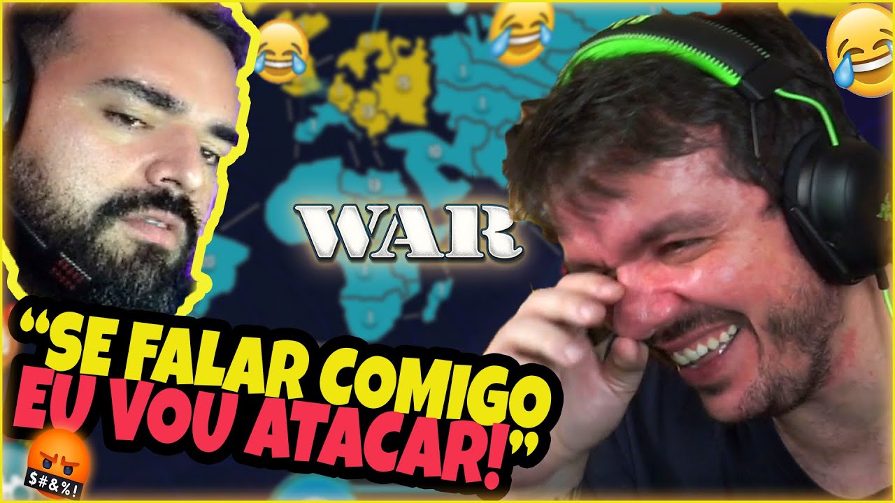 🤣GAULES VOLTOU A JOGAR WAR COM OS PATETAS E NÃO TANKOU O BT TILTADO 🤬 A VITÓRIA MAIS INESPERADA!