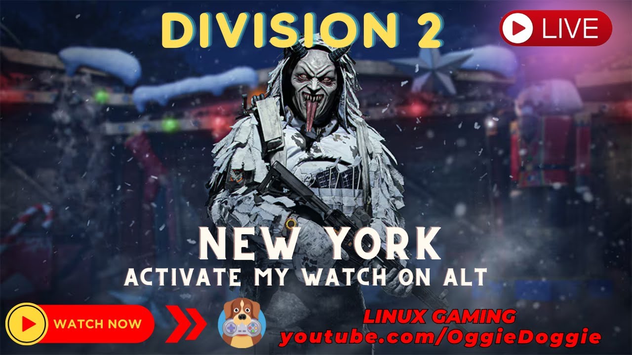 Division 2 - New Tork Activate Watch - Inv Management (Linux Gaming)  ( ͡° ͜ʖ ͡°)