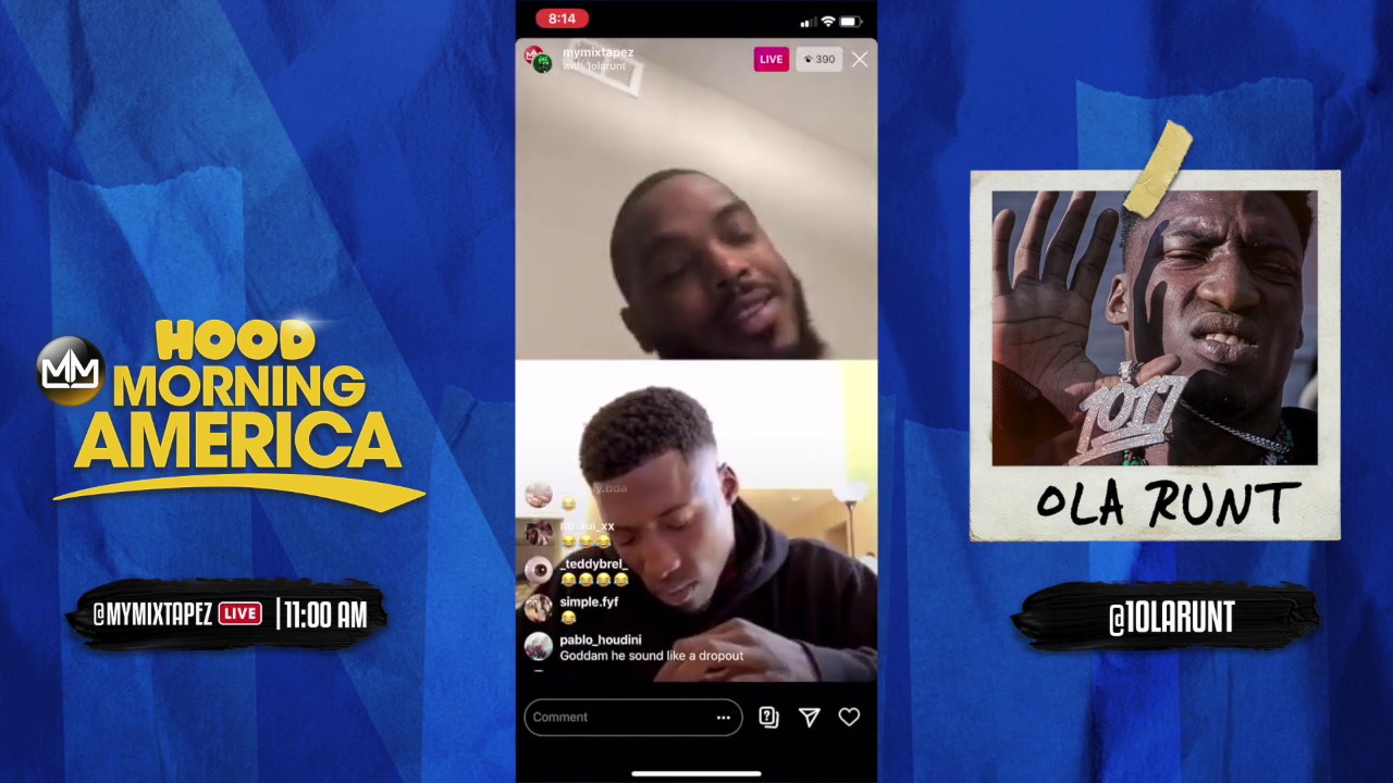 Ola Runt talks about being signed to Gucci Mane 1017 label [Hood Morning America]