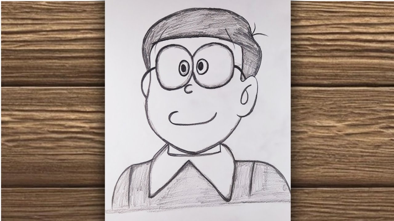সবচেয়ে সহজ উপায়ে নোবিতা আঁকার টেকনিক!  Nobita Drawing for Beginners