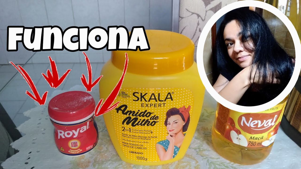 #cabelos #hidratacao  TESTANDO ALISAMENTO CASEIRO COM FERMENTO e VINAGRE | blog da lady