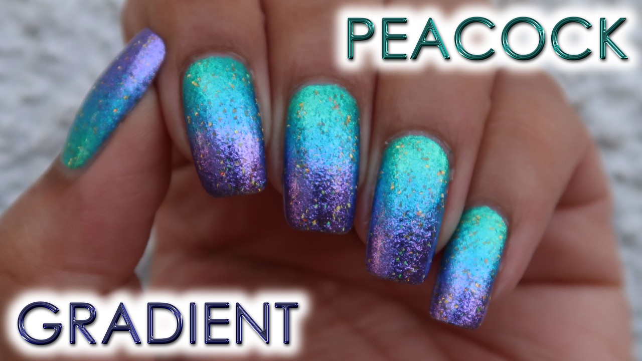 Metallic Peacock Gradient | DIY Nail Art Tutorial | MSLP