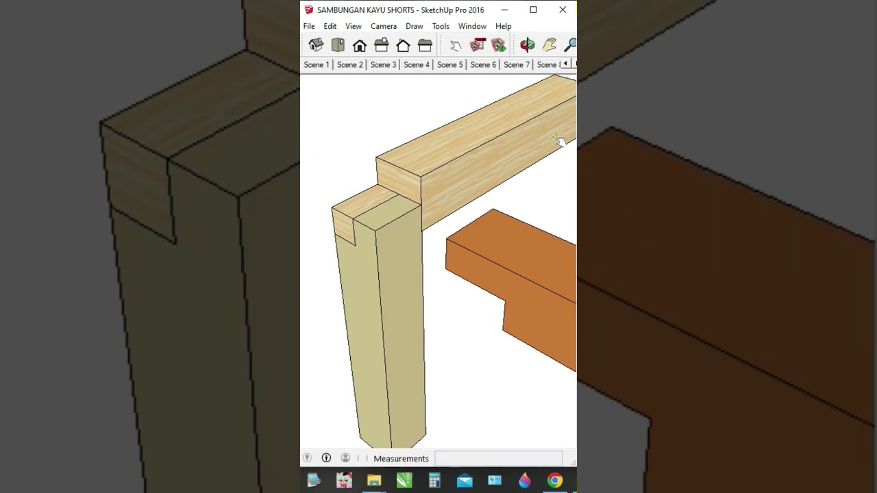 Cara Menyambung Kayu Siku #shorts