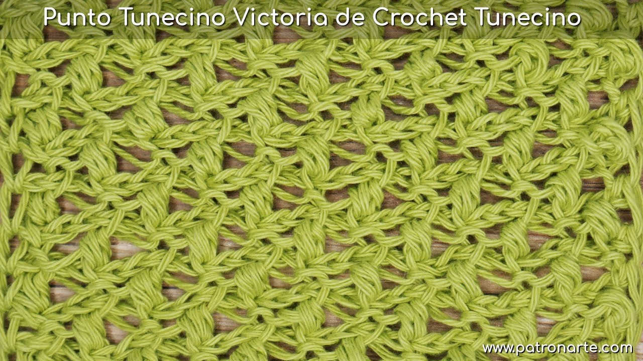 Punto Tunecino Victoria De Crochet Tunecino Paso a Paso Incluyendo Aumentos y Disminuciones