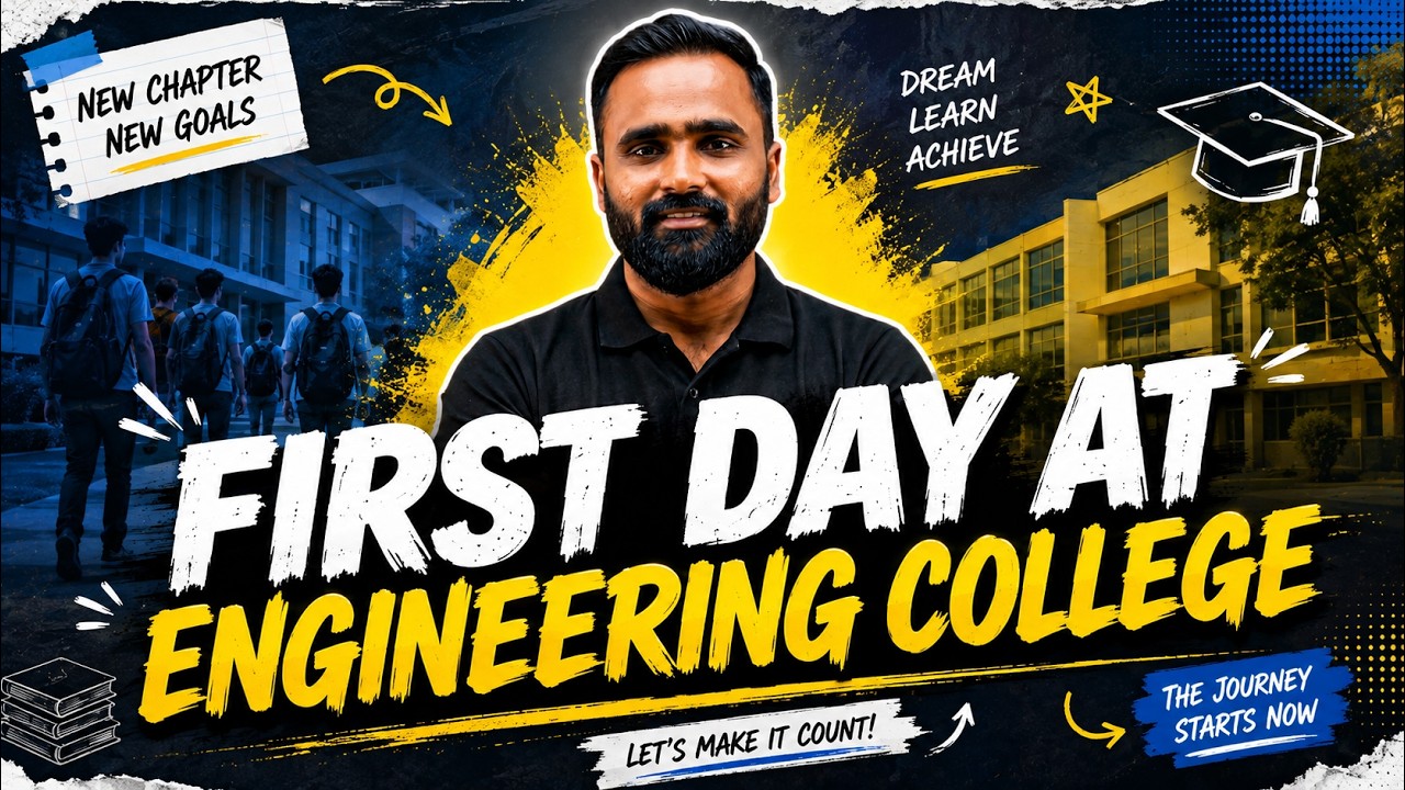 First Day at Engineering College |First Year Engineering  @pradeepgiriacademy
