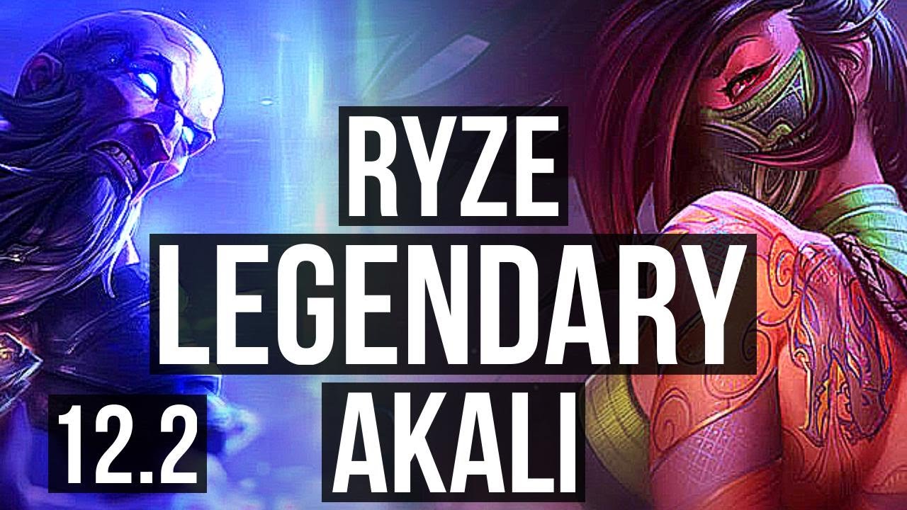 RYZE vs AKALI (MID) | 15/1/8, Rank 4 Ryze, Legendary | BR Challenger | 12.2