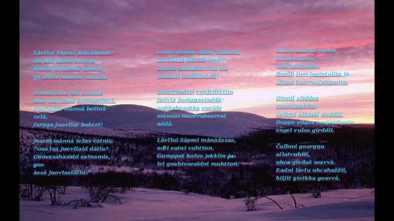 Mari Boine - Sami juovlat - with lyrics