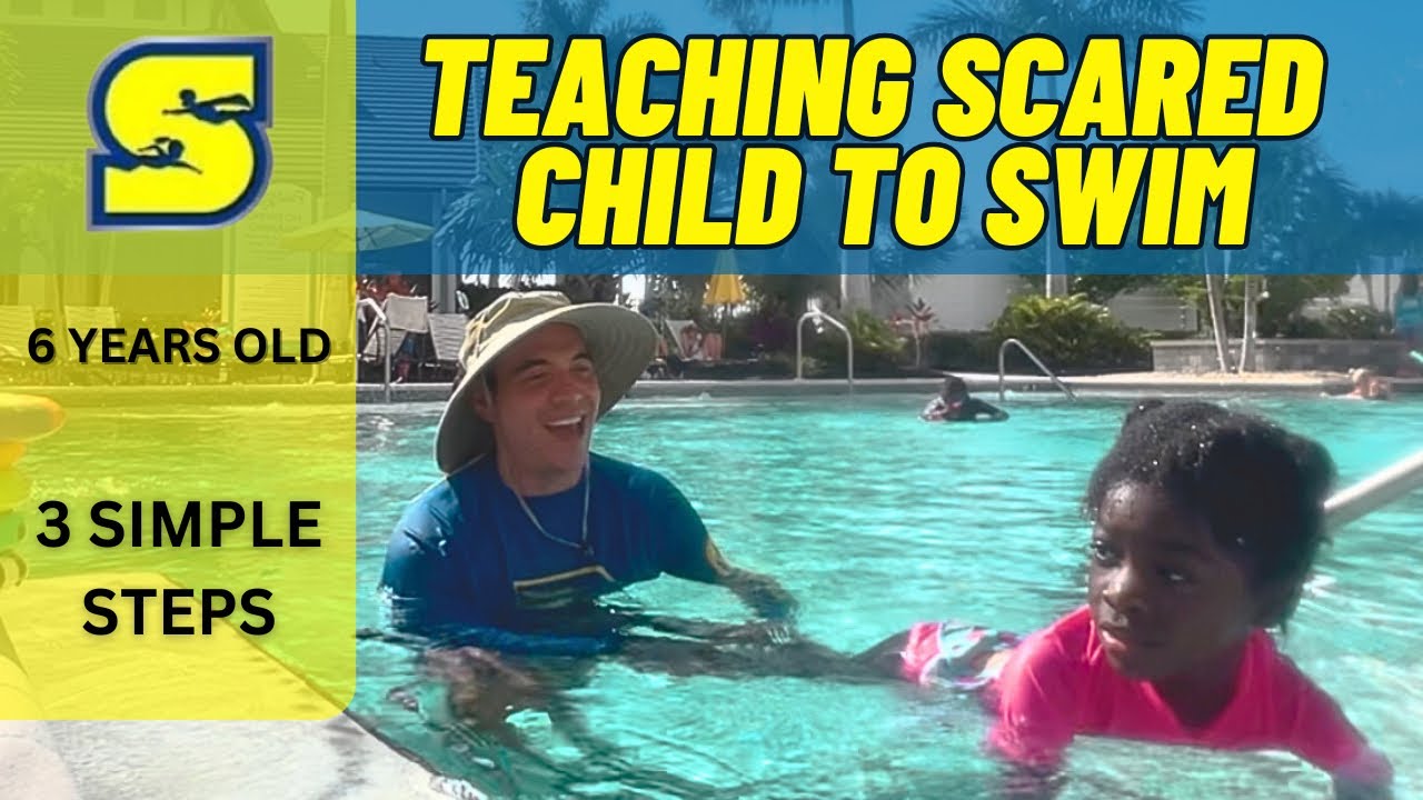 TEACHING SCARED 6-YEAR-OLD TO SWIM TO THE WALL USING 3 SIMPLE PROGRESSIONS!