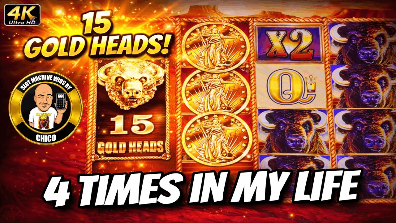 4 TIMES IN MY LIFE over 100 SPINS on Buffalo Gold Slot Machines