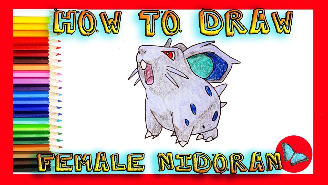 How To Draw  Female Nidoran From Pokemon | Coloring and Drawing For Kids