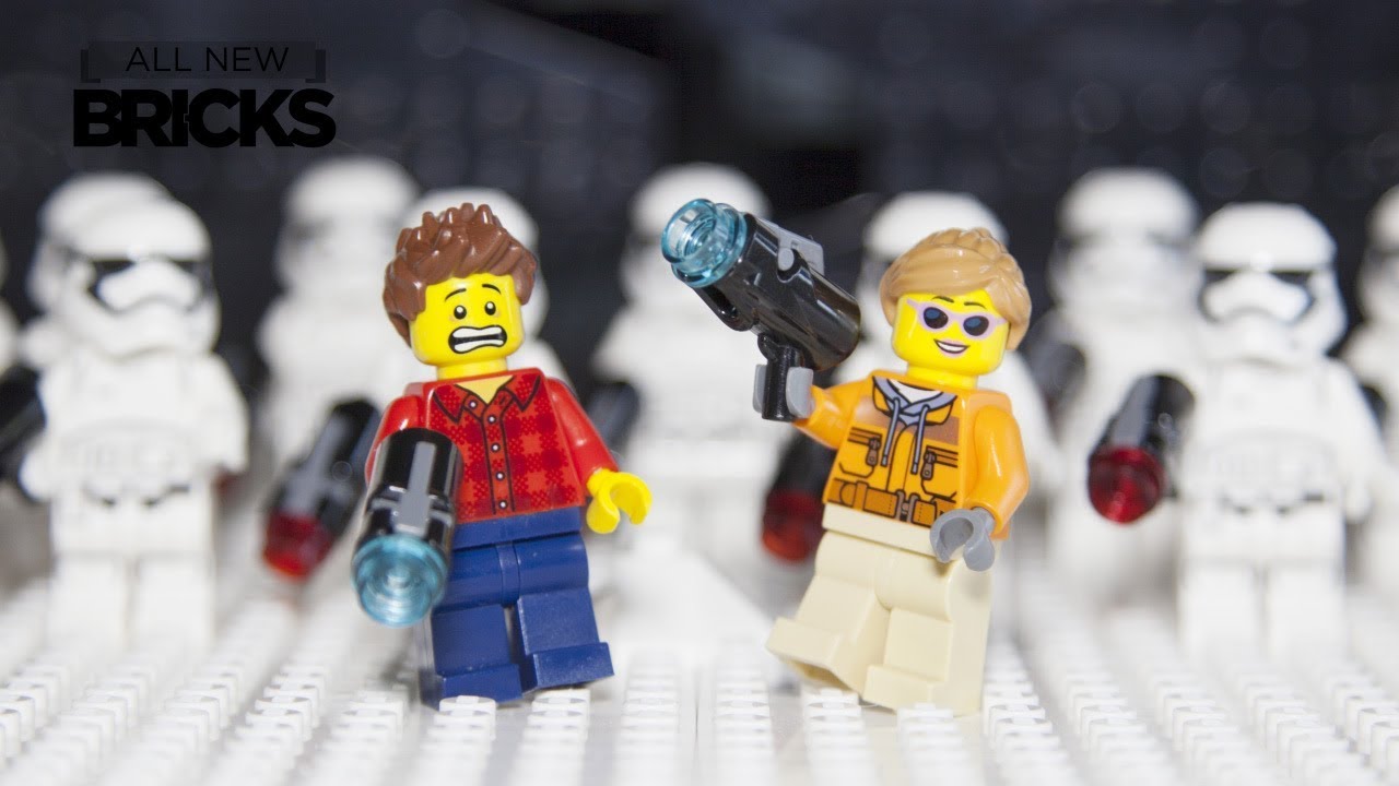 Lego City VS Lego Star Wars in Laser Tag Battle Minifigure Animation