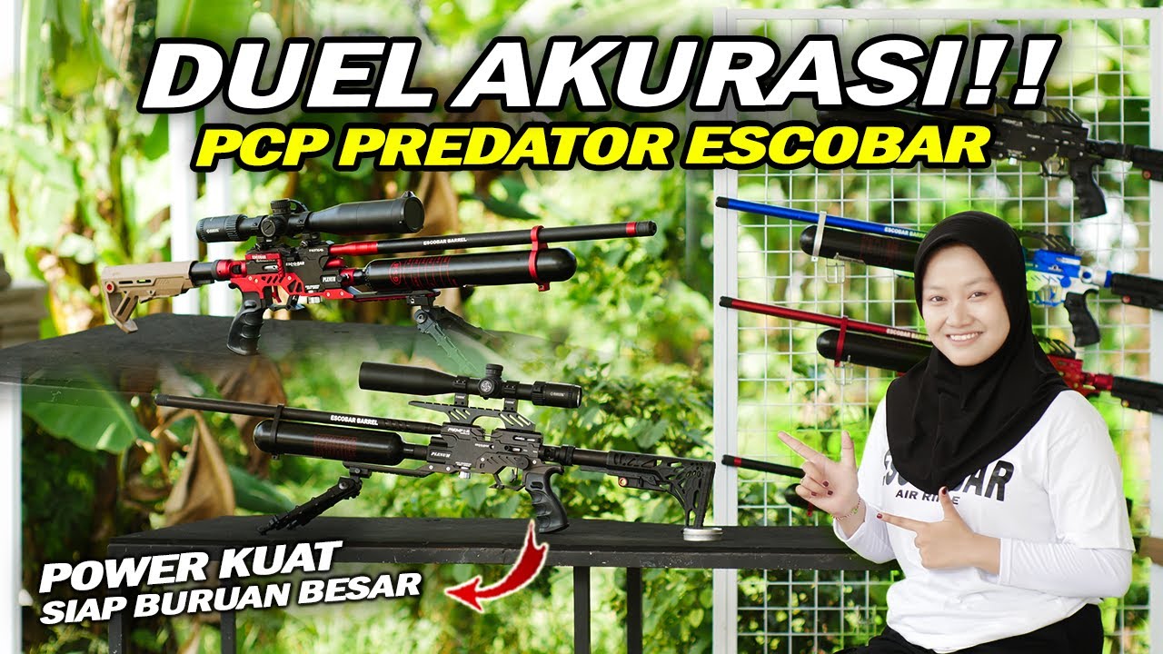DUEL AKURASI SENAPAN !! PCP PREDATOR ESCOBAR 460CC VS 500CC. SIAPA JUARANYA??