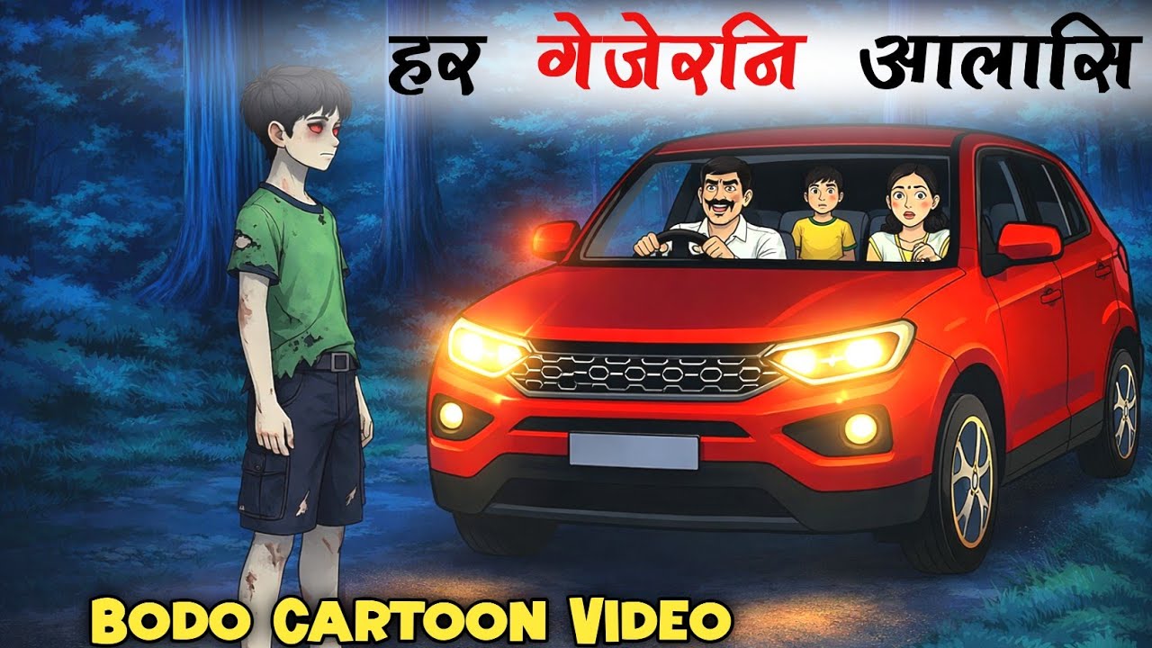 आबैनि न'आव थांनो Horror Bodo Cartoon Story ।। हर गेजेरनि आलासि।। Cartoon Video ।।