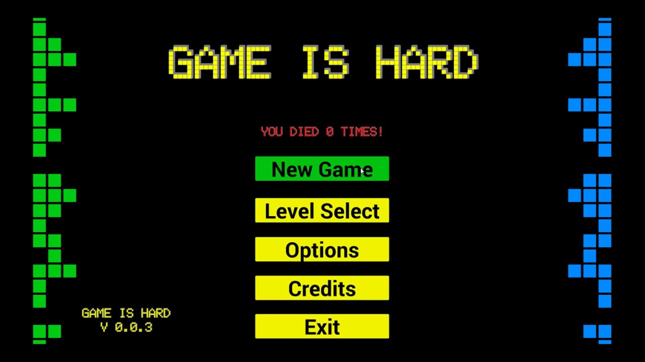 Game Is Hard platformer | Speedrun | 0 deaths | All hexagons