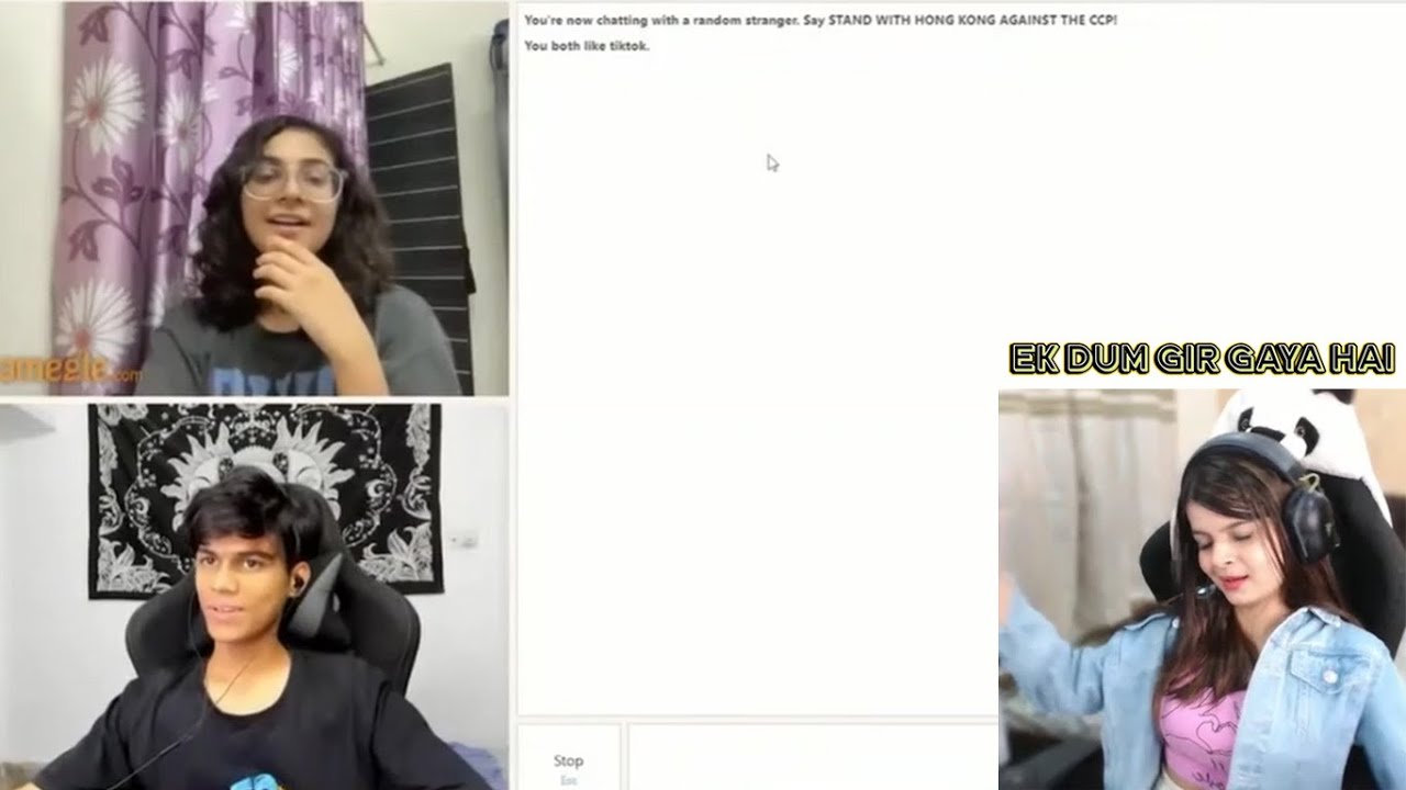 Krutika react on adarshuc omegle video | @KrutikaPlays @adarshuc