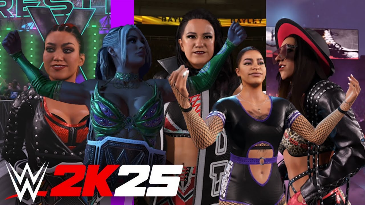 70 + Minutes | WWE2K25 WOMEN Entrances OFFICIAL
