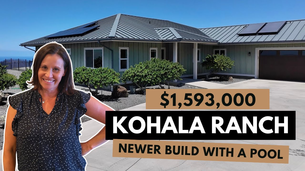 Newer Build in Kohala Ranch with Pool $1,593,000 | Big Island Hawaii Real Estate