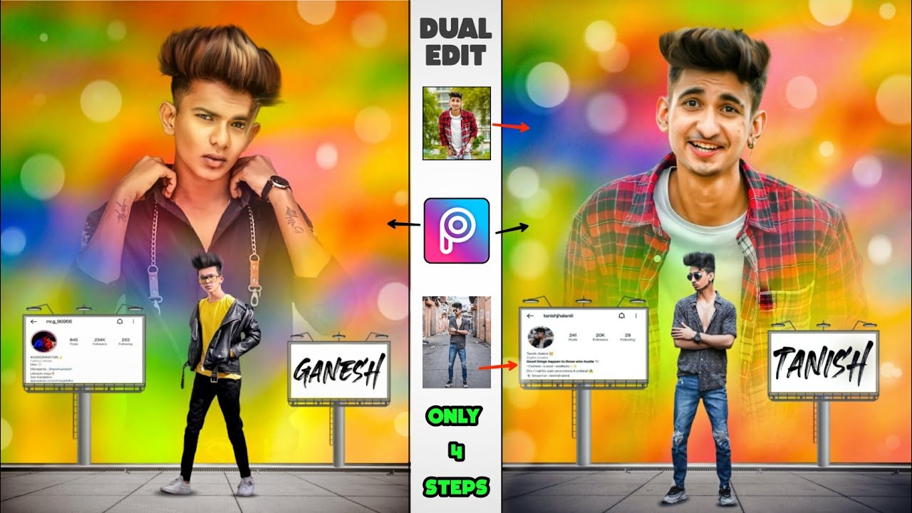 New DuaL Photo Editing in PicsArt || Picsart Editing New Style - Xyaa Edits🔥