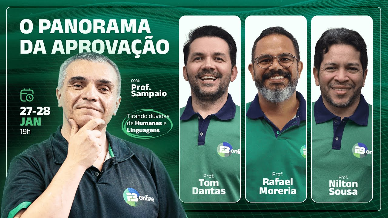 Panorama da Aprovação - Tirando as dúvidas de Humanas e Linguagens