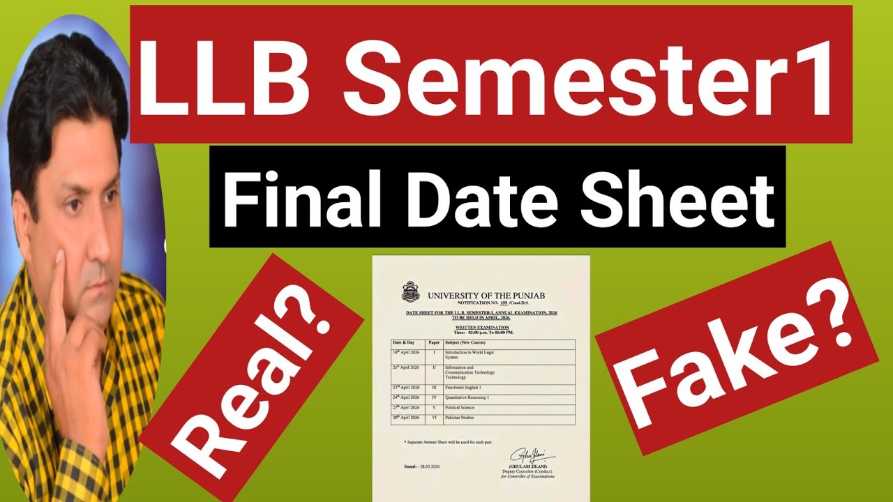 LLB Semester 1 Examination Date| What is Expected Date LLB Semester 1 Date?|