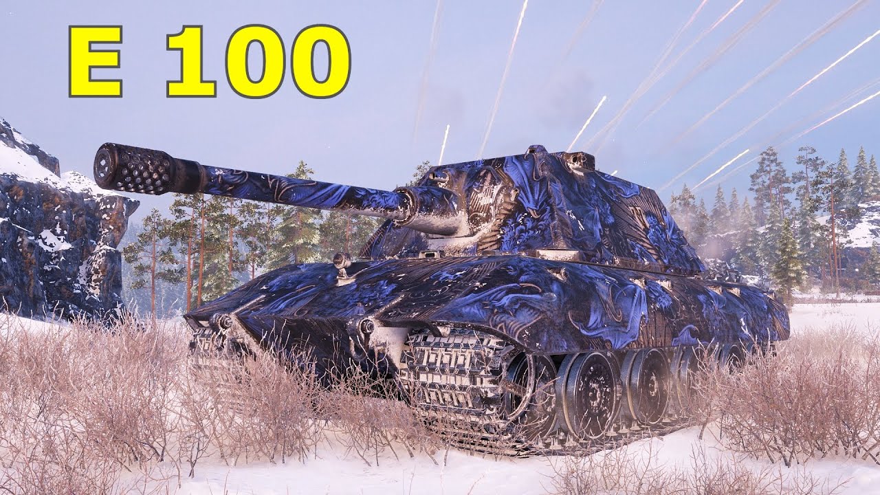 World of Tanks E 100 - The Moving Steel Wall Appears.