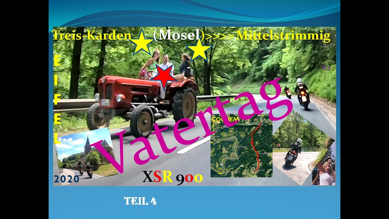 Vatertag Teil 4! Fantastische Motorradtour, paradiesische Kurven 〽️südöstlich der MOSEL,  TIPP 👍