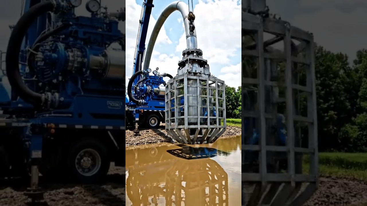 World&rsquo;s Most Powerful Water Pump Drains a Pond in Just 20 Minutes
