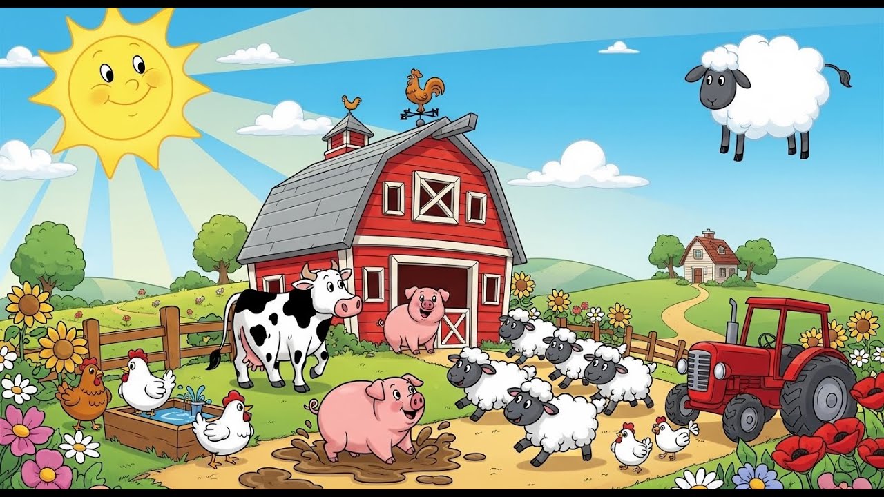 Farm Thief Caught! 😱 Police Rescue Animal Cartoon for Kids 🐄🐔 || kids cartoon