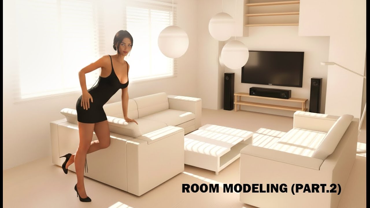 cтворення кімнати в 3ds max ( простий спосіб) ч2