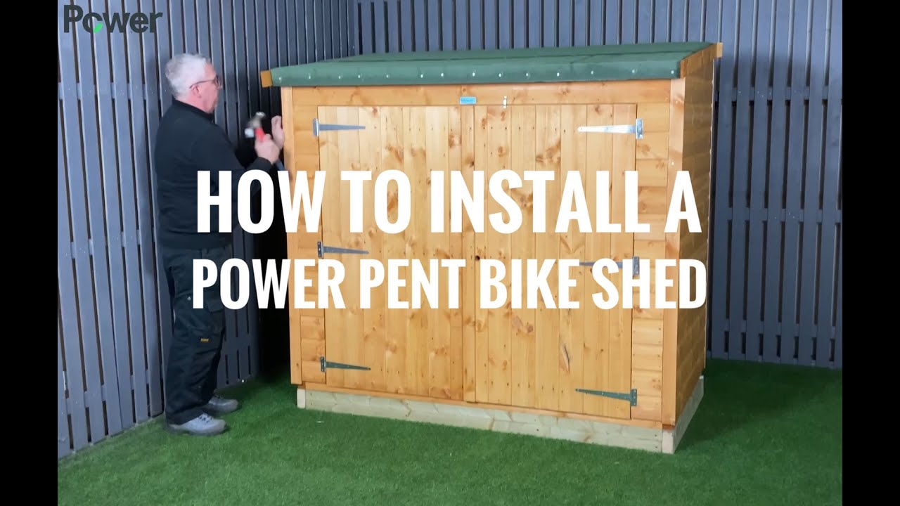 How to install a Powersheds Pent Bike Shed - Powersheds Bike Shed Installation Video