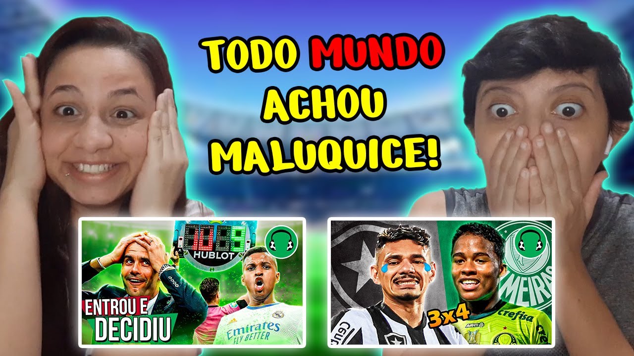 REACT AS SUBSTITUIÇÕES MAIS LENDÁRIAS DO FUTEBOL e 4x3 VIRADA DO PALMEIRAS NO BOTAFOGO | FUTPARODIAS
