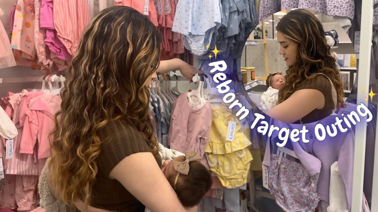 Реалистичная кукла-младенец отправляется в Target! Поехали за покупками! 🛍️